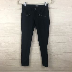 Paige Ultra Skinny Black Ponte Ankle Pants Size 24